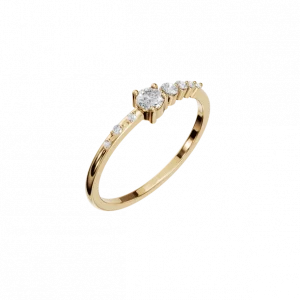 Delicate Natural Diamond Eternity Ring – A Whisper of Brilliance