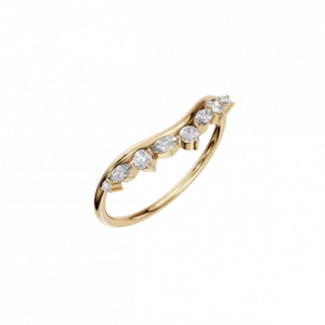 Delicate Natural Diamond Cluster Ring – Grace in Every Detail