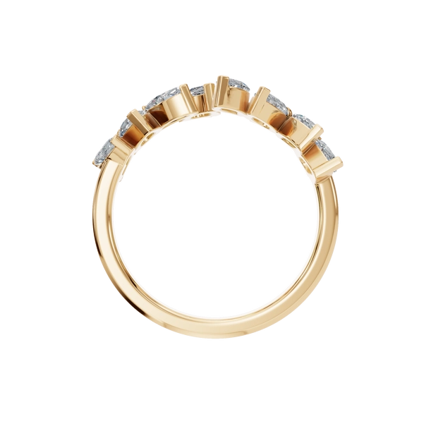 Natural Diamond Cluster Statement Ring – A Symphony of Shape and Sparkle - Image 4