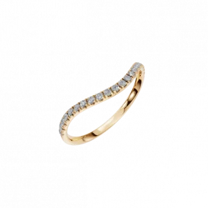 Curved Natural Diamond Nesting Ring – Where Simplicity Meets Radiance