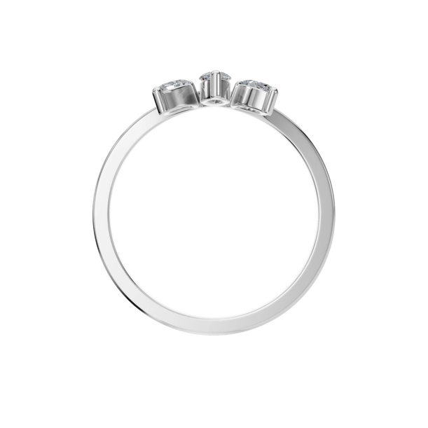 Dainty Marquise Natural Diamond V Ring – Delicate Brilliance, Timeless Grace - Image 8