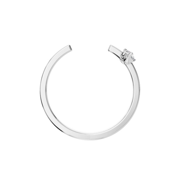 Open Natural Diamond Ring – Modern Minimalism with a Touch of Sparkle - Image 8