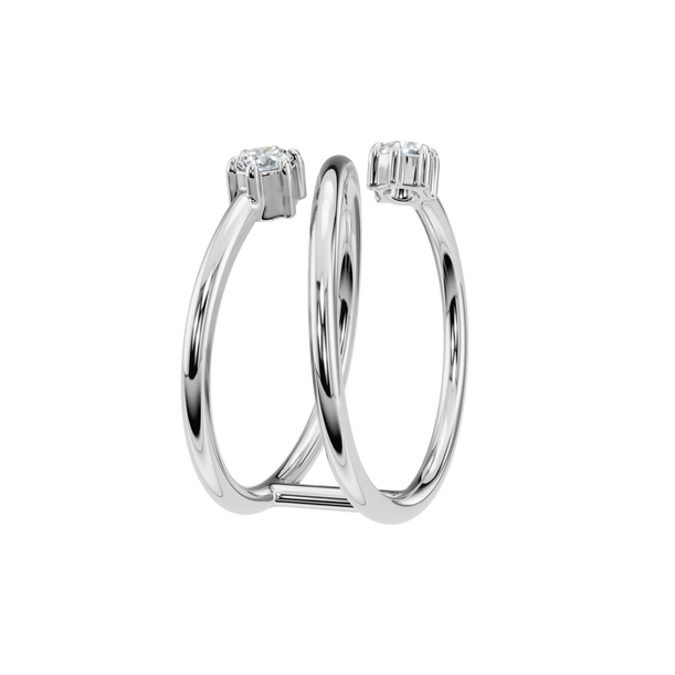 Open Natural Diamond Duo Ring – Modern Minimalism Meets Timeless Elegance - Image 6