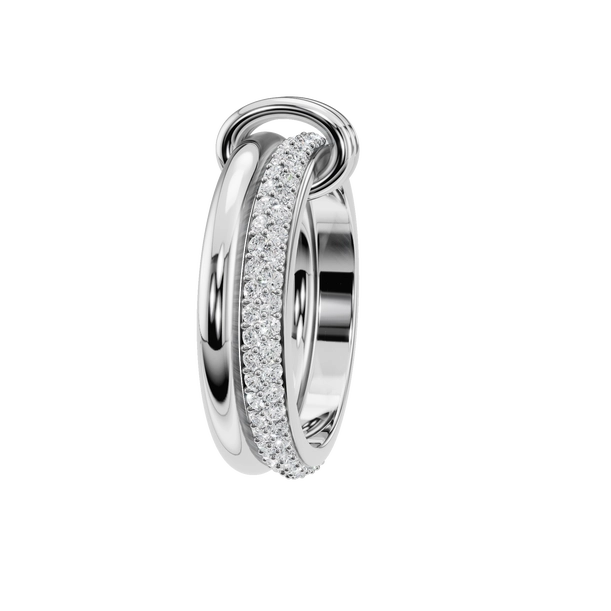 Interlocking Natural Diamond Link Ring – A Bold Expression of Unity and Elegance - Image 6