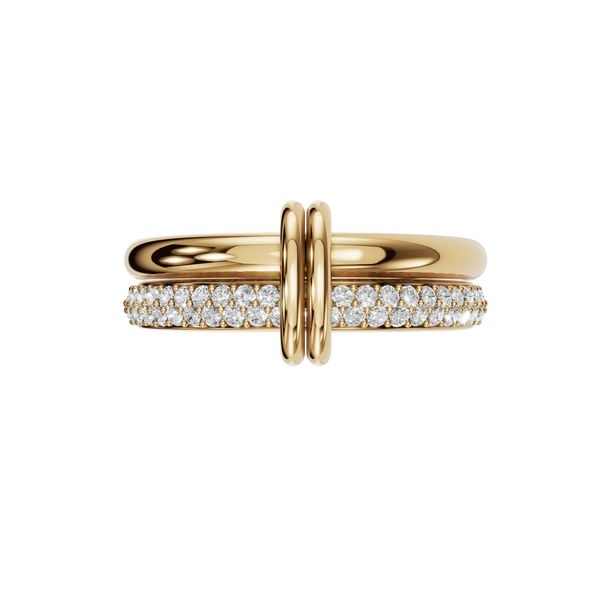 Interlocking Natural Diamond Link Ring – A Bold Expression of Unity and Elegance - Image 3