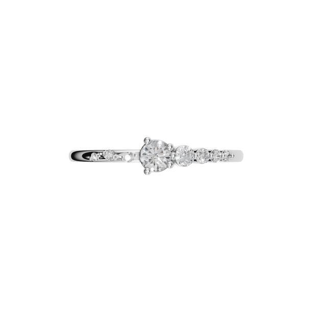 Delicate Natural Diamond Eternity Ring – A Whisper of Brilliance - Image 7