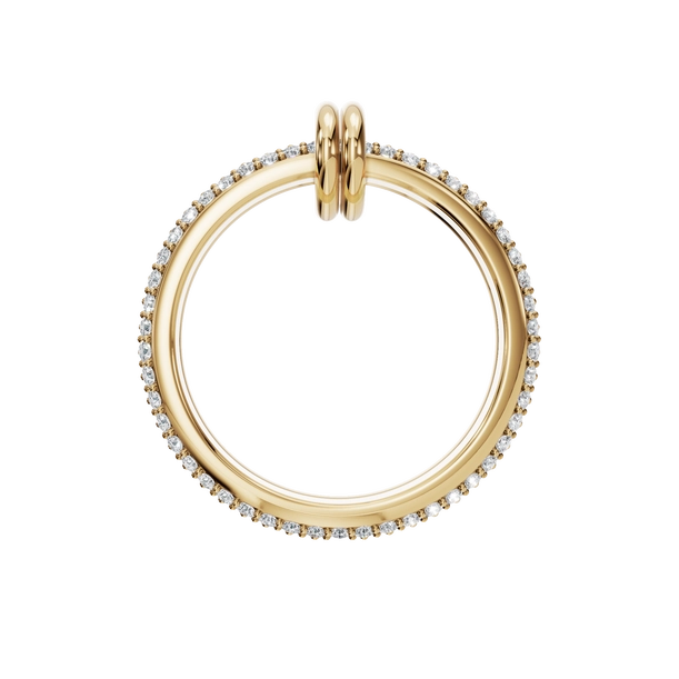 Interlocking Natural Diamond Link Ring – A Bold Expression of Unity and Elegance - Image 4