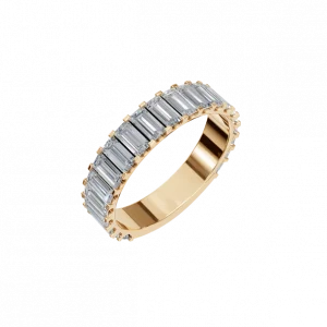 Baguette Natural Diamond Eternity Ring – Bold. Elegant. Endlessly Brilliant