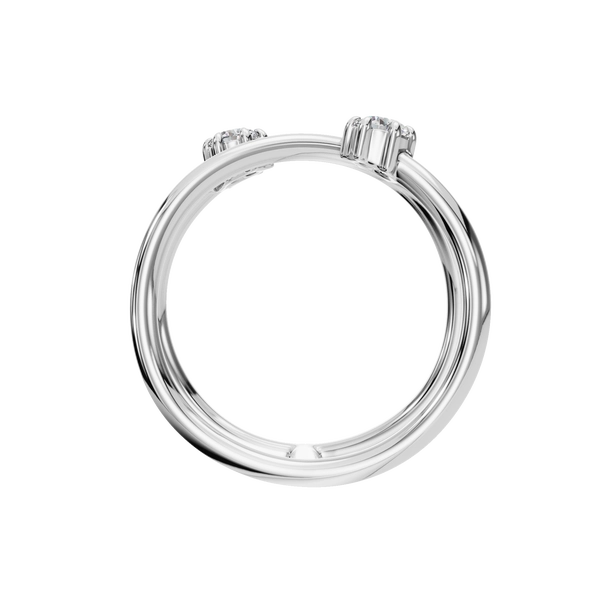 Open Natural Diamond Duo Ring – Modern Minimalism Meets Timeless Elegance - Image 8