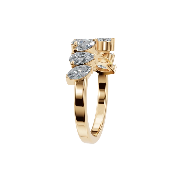 Natural Diamond Cluster Statement Ring – A Symphony of Shape and Sparkle - Image 2