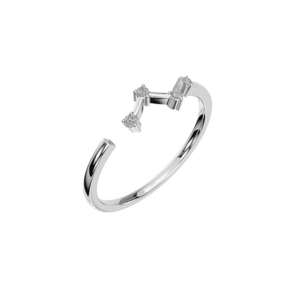 “Dash” Natural Diamond Cuff Ring – Effortless Elegance in Every Curve - Image 5